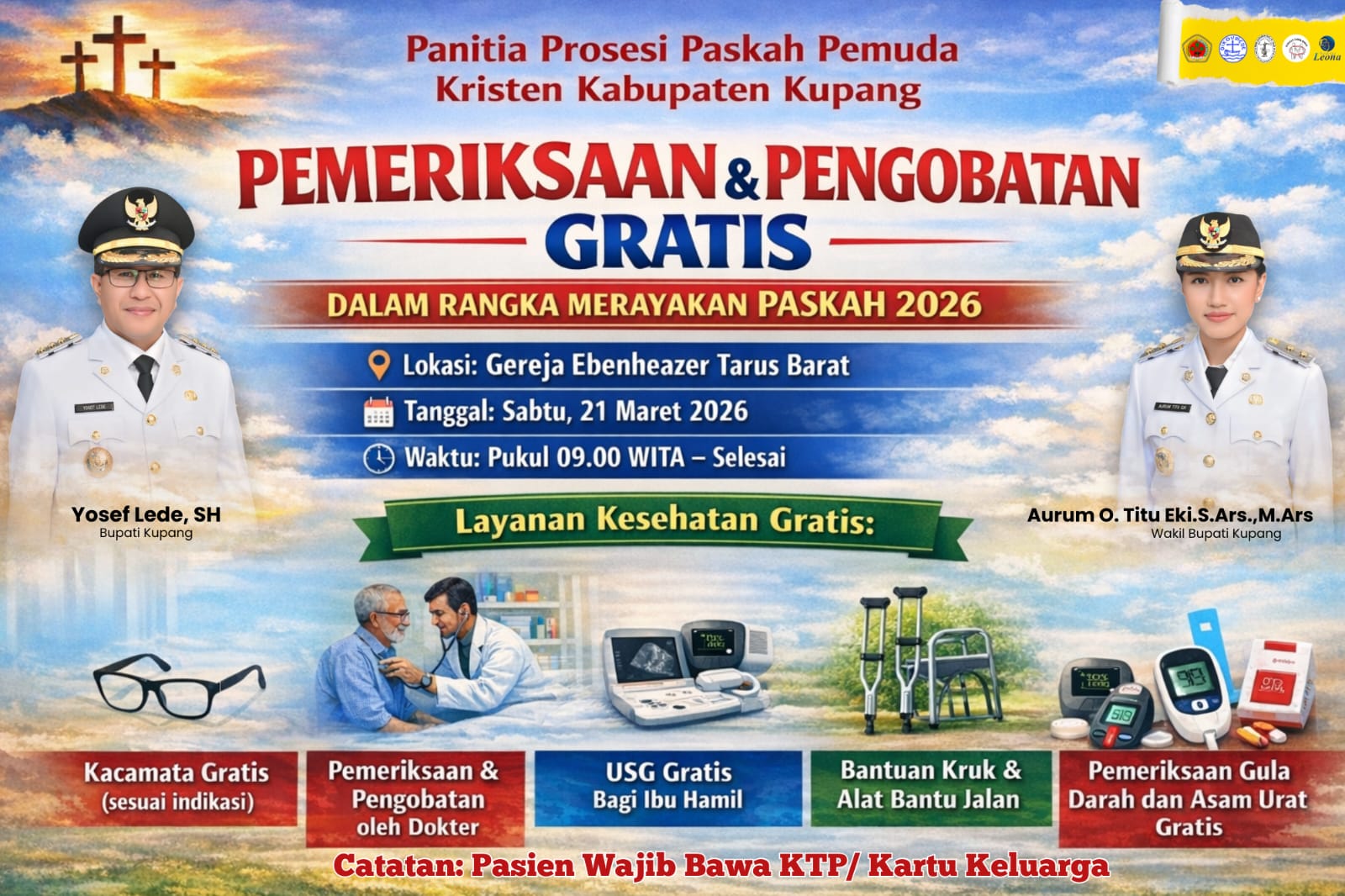 Pemuda Kristen Kabupaten Kupang Gelar Layanan Kesehatan Gratis Sambut Paskah 2026